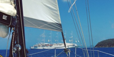 Clipper sail boat
