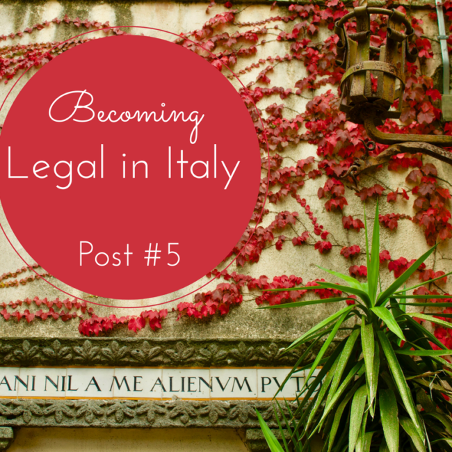 how to legal in Italy and how to fill out the permit to stay forms.